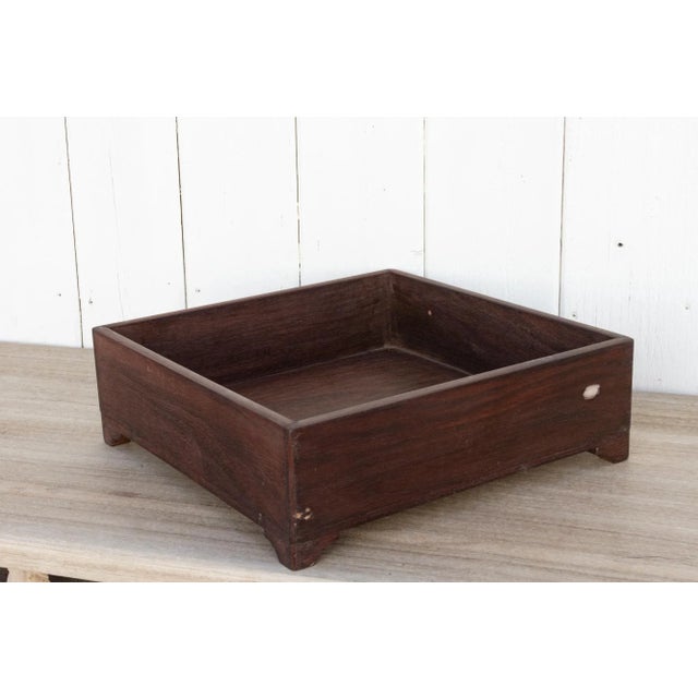 19th Century Antique Colonial Square Spice Tray For Sale - Image 5 of 7