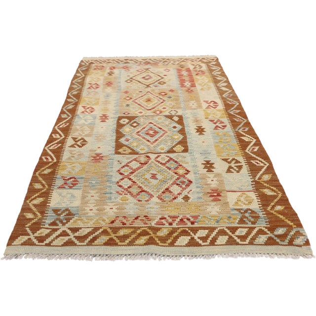 Tribal Vintage Afghani Kilim Rug - 3'3 x 5'05 For Sale - Image 3 of 7