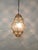 1940s Large Mouth-Blown Murano Amber Glass and Iron Lantern Pendant Light from Seguso, Italy, 1940 For Sale - Image 5 of 18