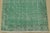Tabriz Runner 1’11” X 10’9” Green Wool Vintage Overdyed Hand-Knotted Rug For Sale - Image 9 of 12