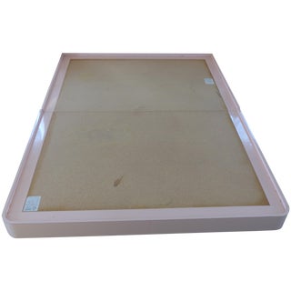 Vintage Formica Bedframe & 2 Matching Storage Bins For Sale