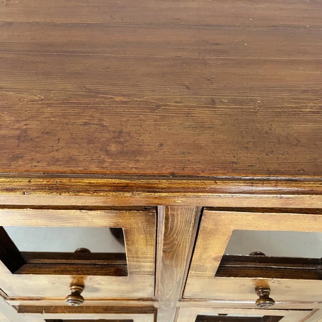 Italian Art Deco Chest of Drawers in Wood and Glass, 1930s For Sale - Image 6 of 18