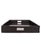 Boho Chic Artifacts Rattan Square Serving Ottoman Trays with Glass Insert in Black, Medium For Sale - Image 3 of 3