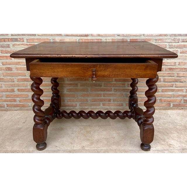 Antique French Walnut Worktable For Sale - Image 18 of 18