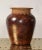 Tribal Late 20th Century Vintage Native American Style Handmade Brown Clay Pottery Rattan Table Vase For Sale - Image 3 of 12