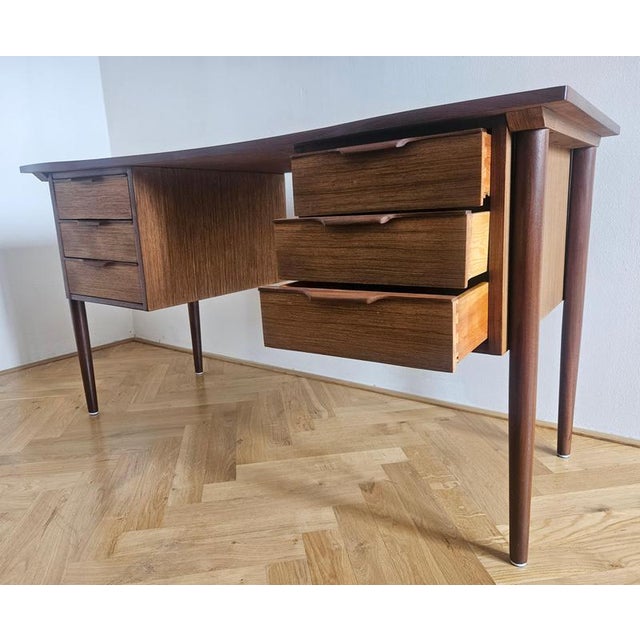 Mid-Century Teak Desk Table, Denmark, 1960s For Sale - Image 11 of 16