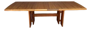 Danish Style Large Teak Extension Dining Table by Nordic Furniture Vintage 1980s