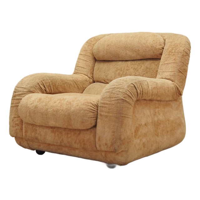 Italian Beige Armchair, Italy, 1960s For Sale