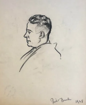 1928 Norman Kent Portrait of Bill Buck