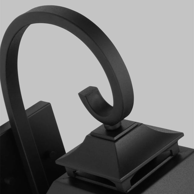 2020s Sean Lavin by Visual Comfort Studio Galena 4-Light Outdoor Large Lantern Sconce in Textured Black For Sale - Image 5 of 6