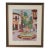 R. Hoefer Oil Pastel Painting, Spanish Courtyard For Sale