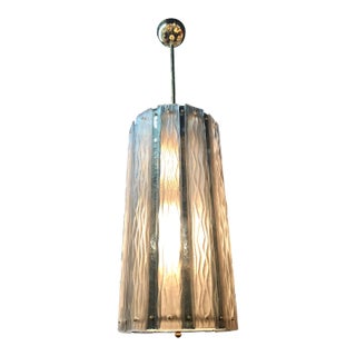 Murano Glass & Brass 2 Tone Lantern For Sale