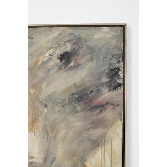 Expressionistic Portrait, 1960s, Paint on Board, Framed For Sale - Image 8 of 12