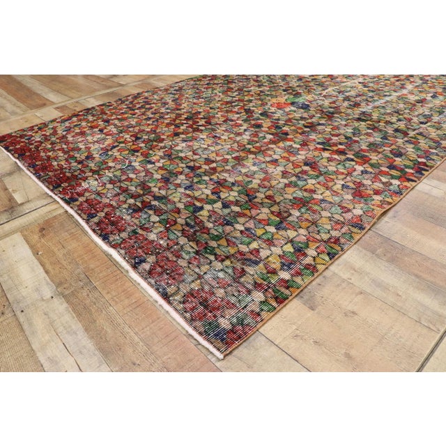Textile Vintage Turkish Sivas Rug - 06'01 X 09'03 For Sale - Image 7 of 10