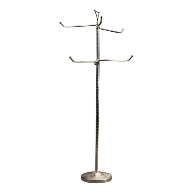 1960s Vintage Nickel Plated Point Of Sale Tie Display For Sale