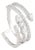 Modernist 14k White Gold Bypass Wrap Ring With 0.62ct Diamond Size 5.5 For Sale