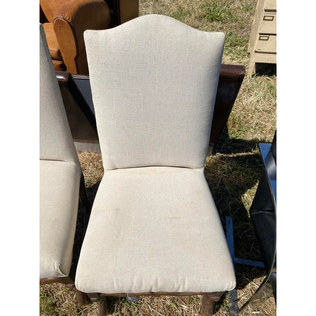 French Upholstered Louis XIII Chairs, Century 1860 - A Pair For Sale - Image 3 of 8