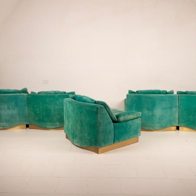 STROPICCIO Lounge Chairs by Luciano Frigerio for Frigerio Di Desio, 1975, Set of 4 For Sale - Image 6 of 14