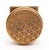 Victorian style brass dummy door knob with a field pattern knob and a square rosette. The original mounting screws are not...