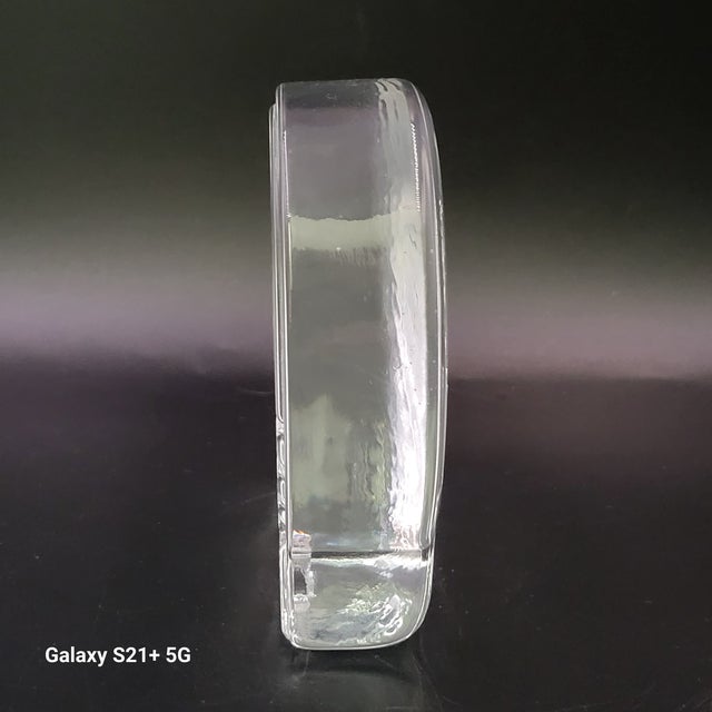 Mid-Century Modern Vintage Dansk Glasburk Lead Crystal Elephant Paperweight Figurine Designed by Naiad Einsel, 1970s For Sale - Image 3 of 13