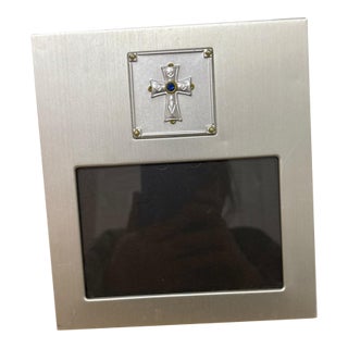 Vintage Cross Picture Frame 1990 For Sale