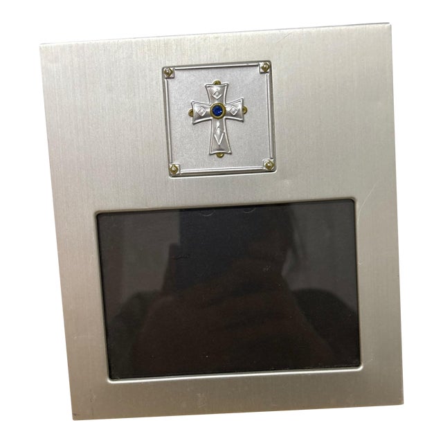 Vintage Cross Picture Frame 1990 For Sale