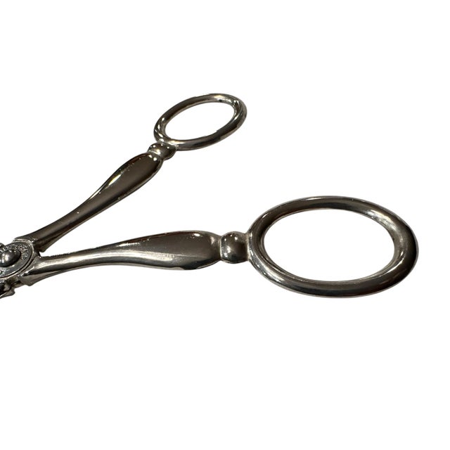 Gorham Mid 20th Century Italian Silver Plate Serving Tongs For Sale - Image 4 of 7