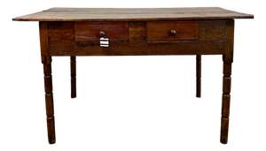 19th Century Early American Primitive Pine Tavern or Huntboard Table