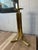 Karl Springer Postmodern Polished Brass Pedestal Plant Stand, Sculptural Modernist Form For Sale - Image 4 of 8