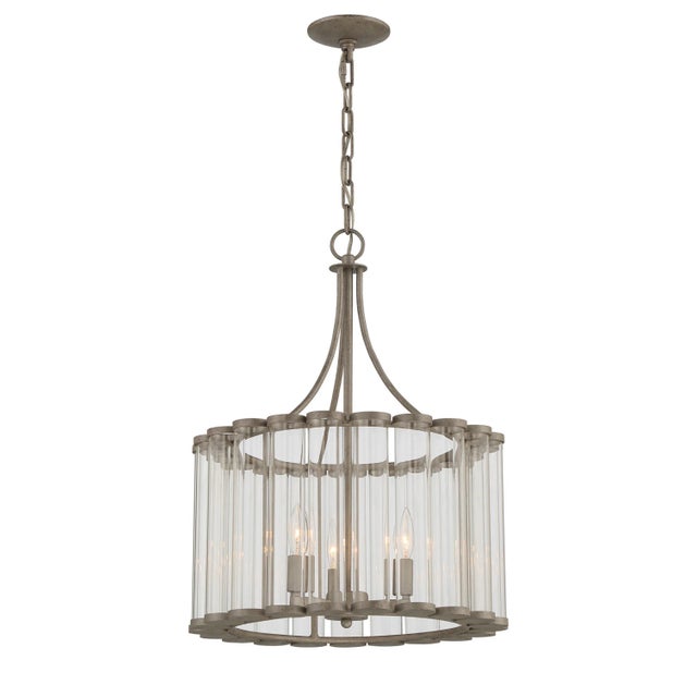 Bridgewater 3-Light Glass Statement Chandelier For Sale In Atlanta - Image 6 of 9