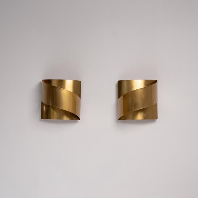 Bandet Wall Lamps by Peter Celsing for Falkenbergs Belysning, 1960s, Set of 2 For Sale - Image 3 of 9