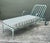 Celadon Vintage Cast Aluminum “Calcutta” Chaise Lounge After Brown Jordan For Sale - Image 8 of 12
