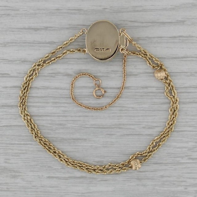 Richard Klein Slide Charm Bracelet 14k Yellow Gold 7" 1.12ctw Emerald Clasp For Sale - Image 4 of 5