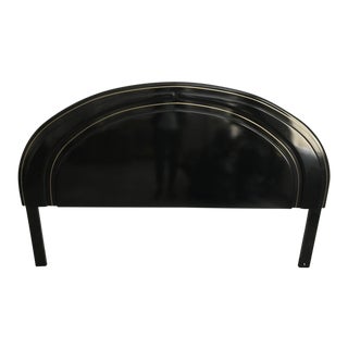 Lane Black & Brass Modern Headboard For Sale