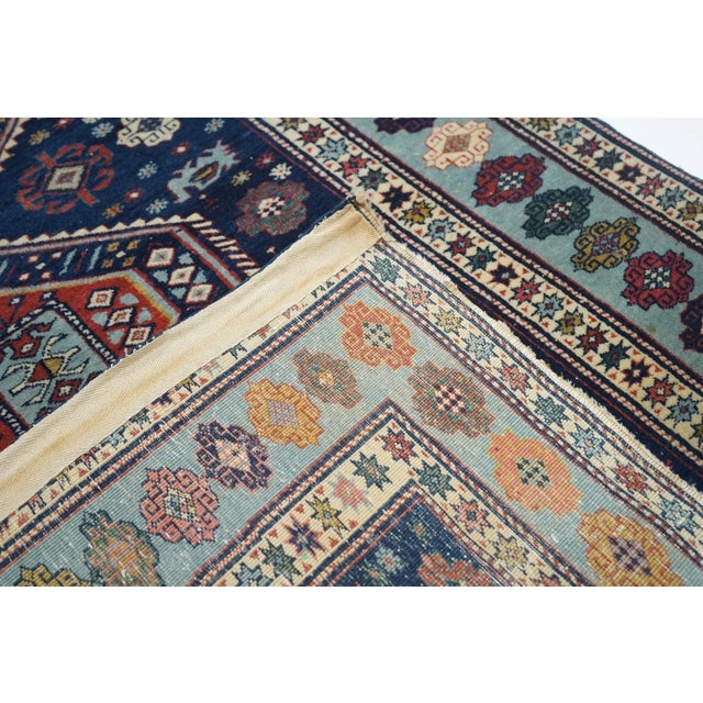 Antique Shirvan Rug 3'3'' x 4'5''.