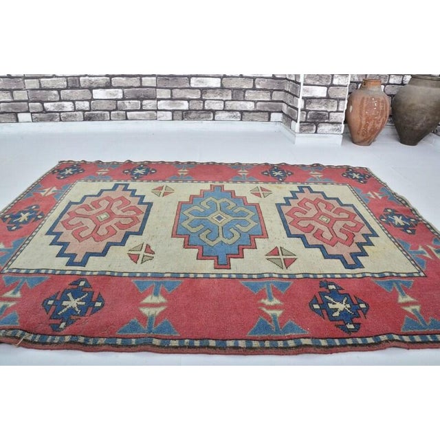 Oushak Vintage Anatolian For Sale - Image 9 of 10