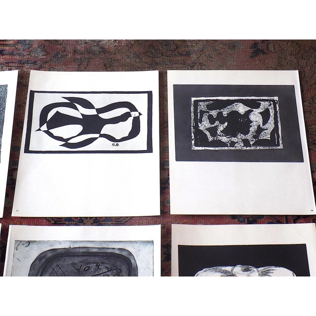 Mid-Century Modern Vintage Mid 20th C. Modern Georges Braque Abstract Lithographs - Set of 9 For Sale - Image 3 of 10