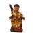 Late 19th C. Chinese Giltwood & Lacquer Taoist Deity Statue With Original Spear For Sale