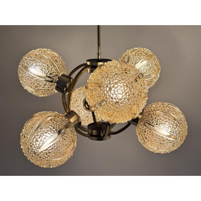 Space Age Brass Ceiling Lamp by Richard Essig, 1970s For Sale - Image 14 of 18