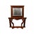This impressive burl veneered mirror, dating back to the first half of the 19th century, features an imposing...