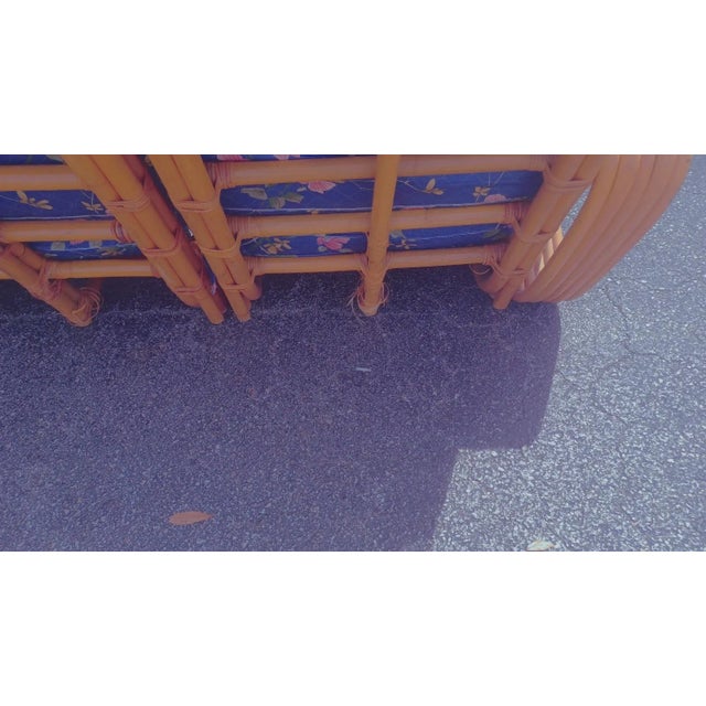 Mid 20th Century Vintage Paul Frankl Style 5 Strand 4 Seat Pretzel Sofa For Sale - Image 5 of 6