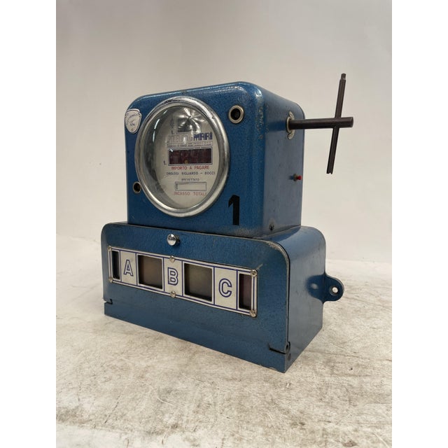 Antique score counter with billiard ball dispenser. Excellent furnishing and collectible item