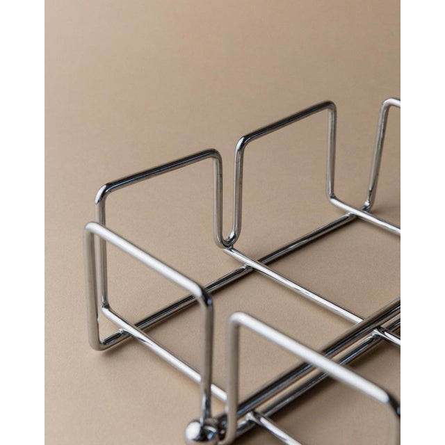 Space Age Chrome Napkin Holder, Italy, 1980s For Sale - Image 4 of 13