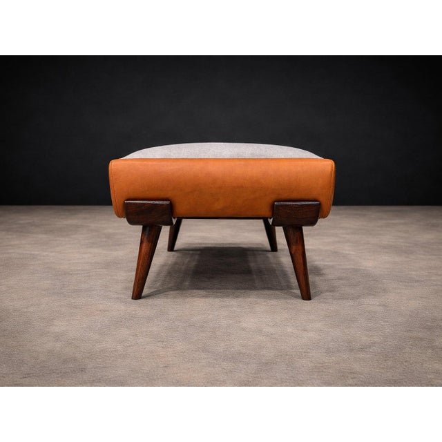 Bergère Lounge Chair and Ottoman in Rosewood by Jorge Zalszupin for L’Atelier, Brazil, 1950s - Lot 737A For Sale - Image 11 of 13