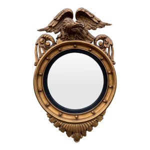 English Federal Eagle Convex Mirror