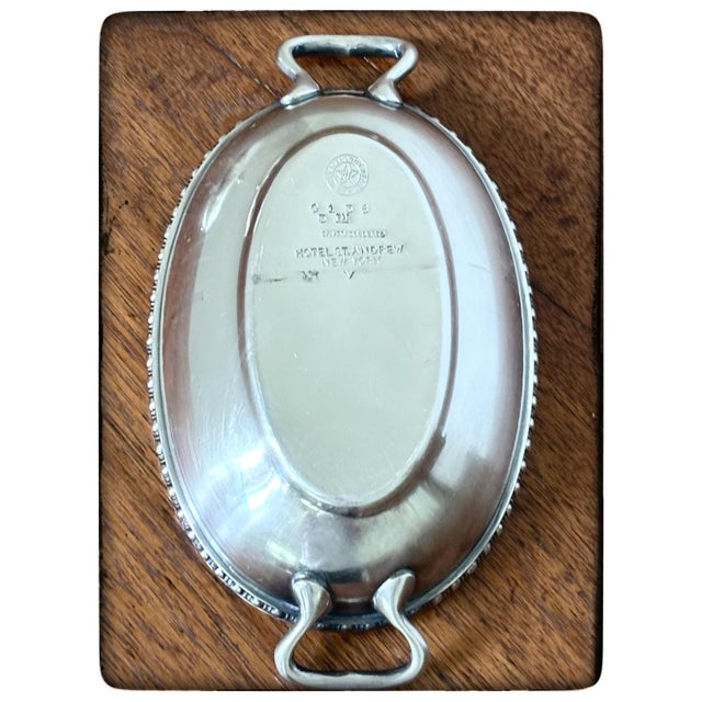 Silver Antique Silver Dish - Hotel St. Andrew New York Jewelry Box Trinkets For Sale - Image 8 of 8