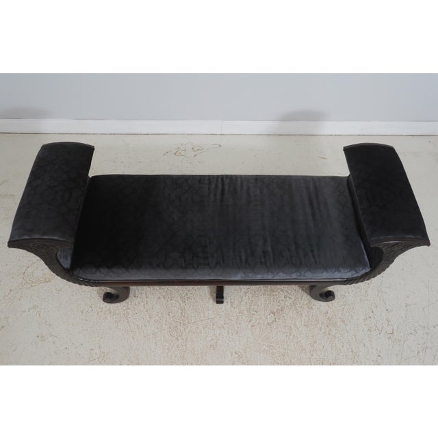 Traditional Henredon Mahogany Regency Chase Fainting Couch or Recamier For Sale - Image 3 of 18