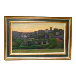 "Summer Evening, Argenton Chateau" Original Oil Painting, Framed