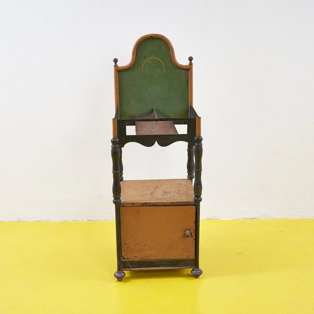 Metal Bedside Table, 1900s For Sale - Image 10 of 10