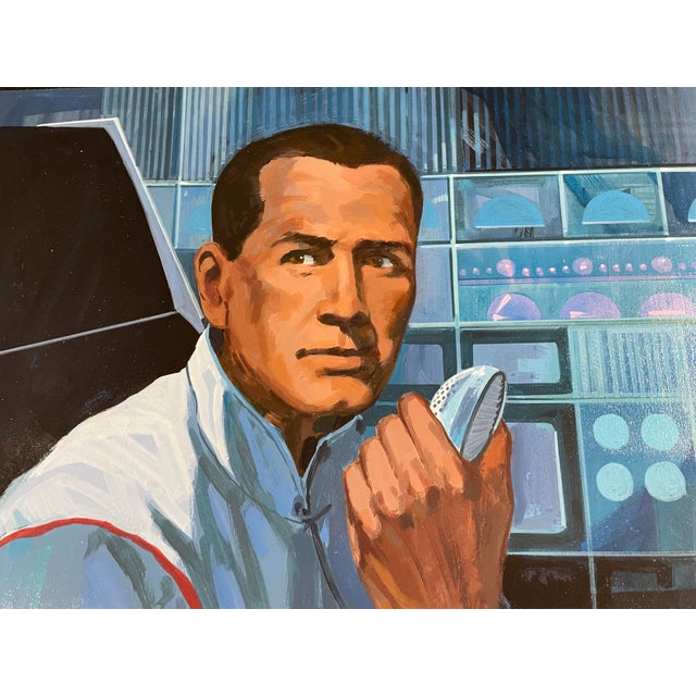 Land of the Giants Concept Art Painting Irwin Allen (1960's) Mid-Century Modern Hollywood Pop Culture Movies Television Sci-Fi For Sale - Image 4 of 4